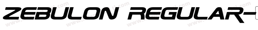 Zebulon Regular字体转换